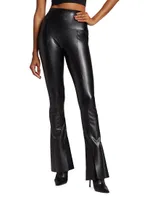 Spat Flared Faux Leather Leggings