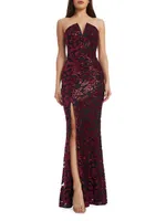 Fernanda Sequin Mermaid Gown