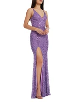 Iris Sequin Tulle Gown