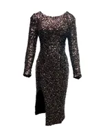 Natalie Sequined Midi-Dress