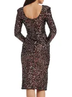 Natalie Sequined Midi-Dress