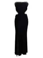 Ariana Strapless Off-The-Shoulder Maxi Dress