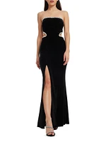 Ariana Strapless Off-The-Shoulder Maxi Dress