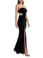 Ariana Strapless Off-The-Shoulder Maxi Dress