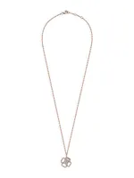 Love Fortuna 18K Rose Gold & 0.50 TCW Diamond Clover Necklace