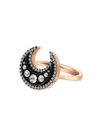 Moonlight Large 18K Rose Gold & 0.51 TCW Diamond Ring