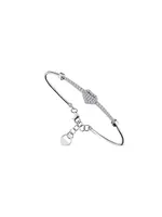 Love Golden 18K White Gold & 0.70 TCW Diamond Heart Cuff Bracelet