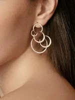 Moonlight Glorious 18K Rose Gold & 2 TCW Diamond Drop Earrings