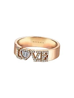 Love 18K Rose Gold & 0.22 TCW Diamonds Ring