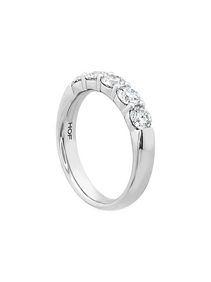 Signature 18K White Gold & - TCW Diamond -Stone Band