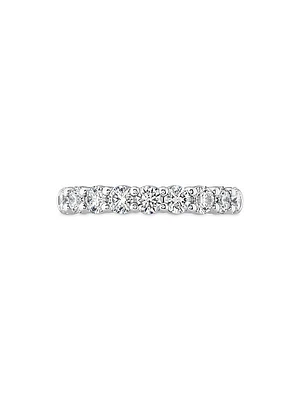 Signature 18K White Gold & 0.46-0.56 TCW Diamond 9-Stone Band