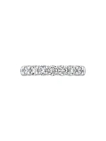 Signature 18K White Gold & 0.46-0.56 TCW Diamond 9-Stone Band