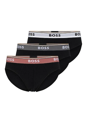 Three-Pack Of Regular-Rise Stretch-Cotton Briefs