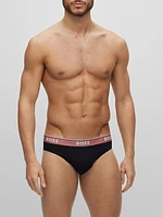 Three-Pack Of Regular-Rise Stretch-Cotton Briefs