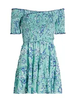 Soledad Floral Smocked Minidress