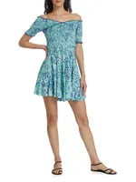 Soledad Floral Smocked Minidress