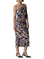 Eden Abstract One-Shoulder Dress