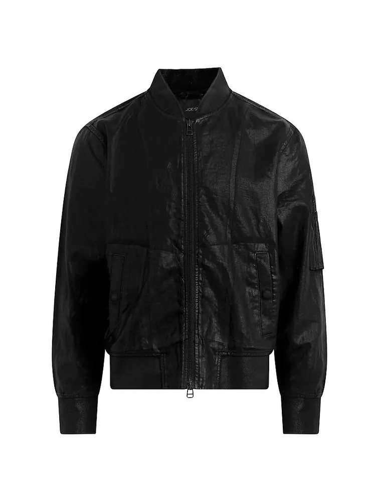 Ray Coated Linen Bomber Jacket