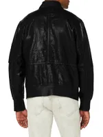 Ray Coated Linen Bomber Jacket