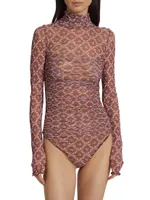 Under It All Floral Mesh Bodysuit