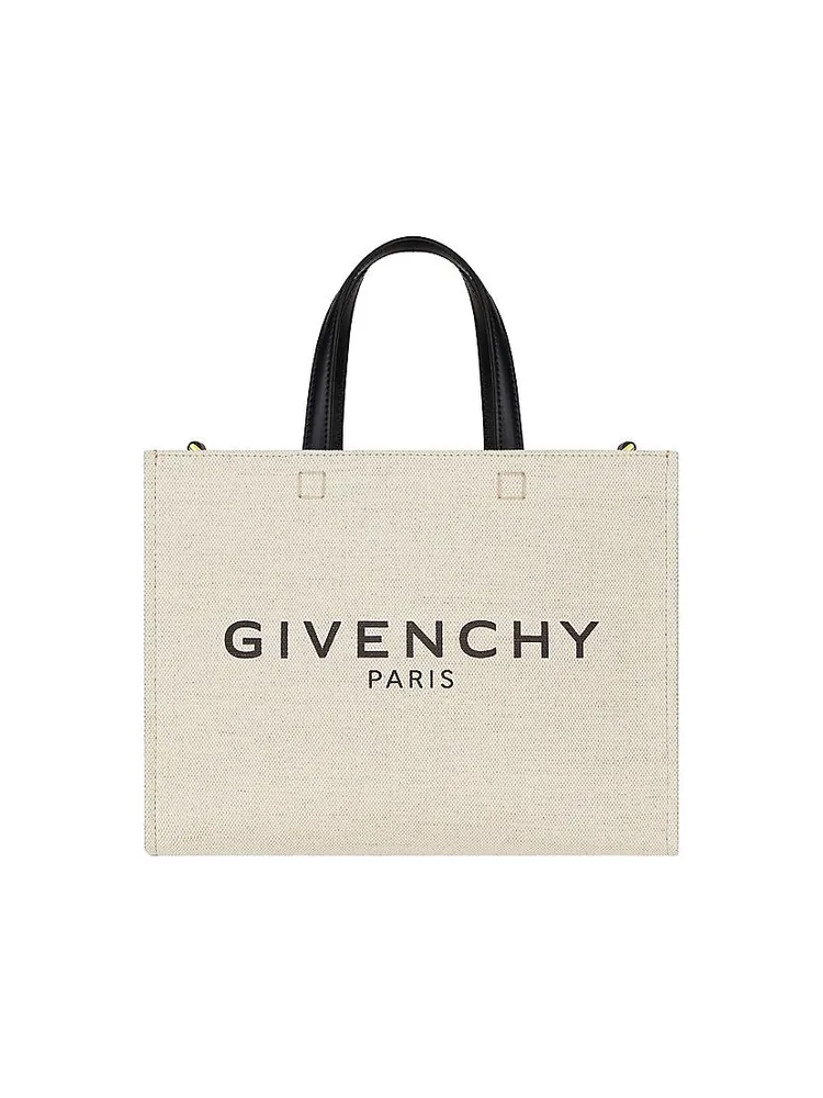 Small G Tote Shopping Bag In Canvas