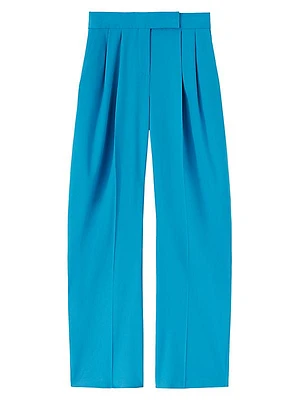 Gary Pleated Wool-Blend Pants