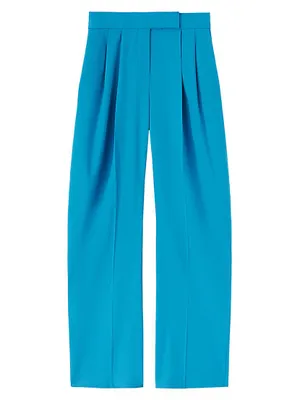 Gary Pleated Wool-Blend Pants