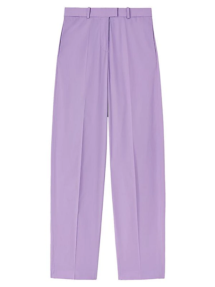 Jagger Pleated Cotton Pants