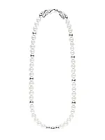 Sterling SIlver & Freshwater Pearl Beaded Necklace