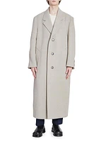 Wool-Blend Oversized Coat