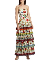 Valencia Tiered Floral Maxi Dress