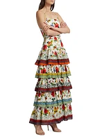 Valencia Tiered Floral Maxi Dress