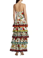 Valencia Tiered Floral Maxi Dress