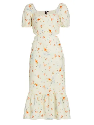 Linh Floral Midi-Dress