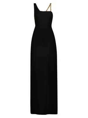 Chain Strap Sheath Maxi Dress