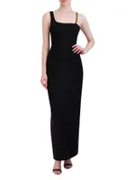 Chain Strap Sheath Maxi Dress