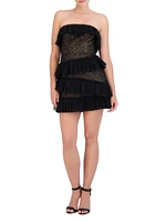 Ruffle Lace Minidress