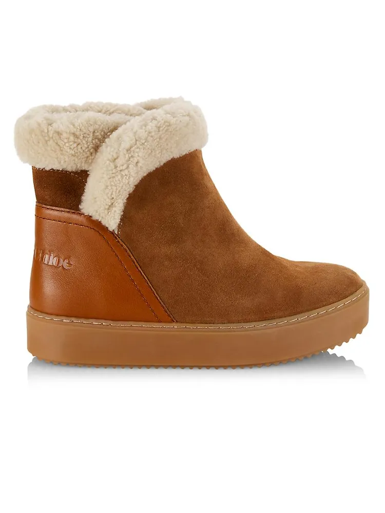 Juliet Shearling-Trimmed Boots