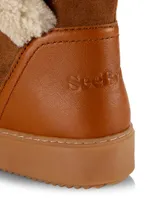 Juliet Shearling-Trimmed Boots