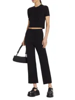 Cropped Flare Pants