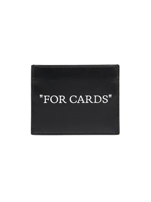 Quote Bookish Leather Card Case