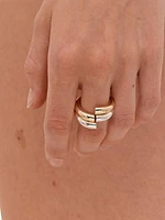 Neptune Wave 23K Gold-Plated Ring