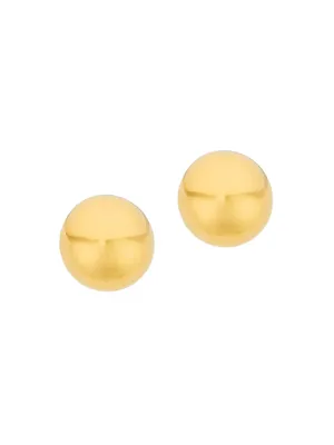 Neptune Orb 23K Gold-Plated Stud Earrings