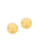 Neptune Orb 23K Gold-Plated Stud Earrings