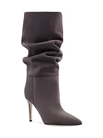 Slouchy Suede Stiletto Boots