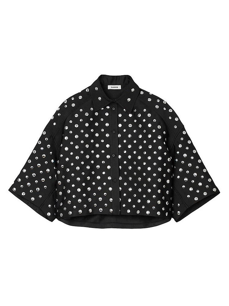 Stud Embellished Shirt