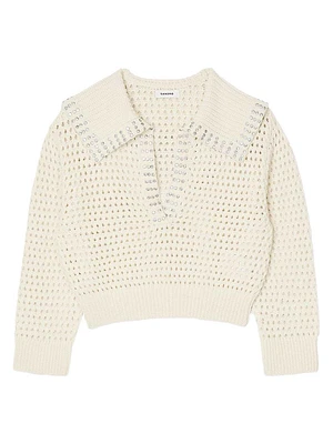 Sailor-Neck Wool Jumper