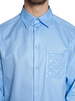 Anagram Pocket Poplin Shirt