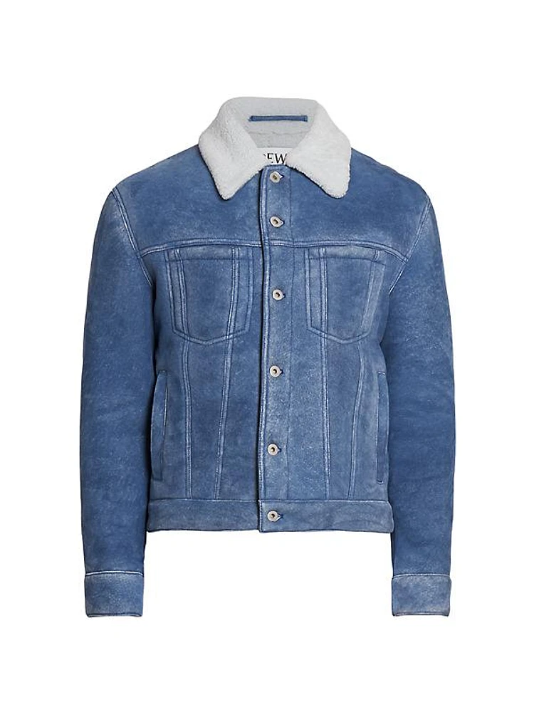 Shearling Denim Jacket