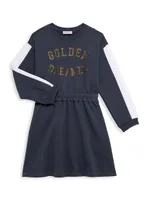 Little Girl's & Dreamer Crewneck Sweatshirt Dress